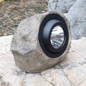 Solar Simulation Stone Light, Outdoor Waterproof Garden Light for Garden Lawn Path Decorative Spotlight