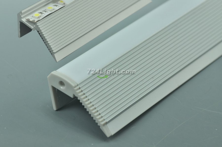 LED Aluminium 1 meter(39.4inch) Extrusion for Staircase Lighting - Click Image to Close