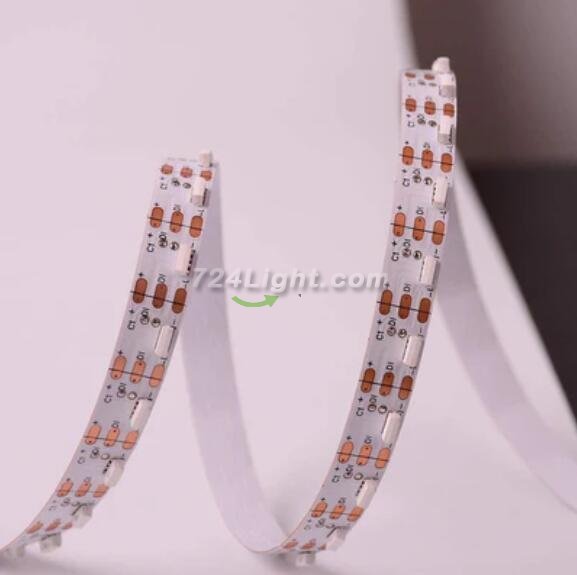 DC 5V 5Meter (16.4Ft) Side Emitting RGB SMD4020 SK6812 Individually Addressable LED Strip Light 60LED/Meter LED Pixel Flexible Tape White PCB