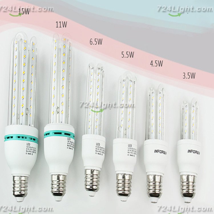 3014 E27 Corn Light Bulb Lamp U Type 7W 9W 11W 15W Corn Lamp Bulb - Click Image to Close