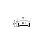 2010 bottom PCB15 wide seamless docking cabinet office line light hard light strip aluminum groove shell kit