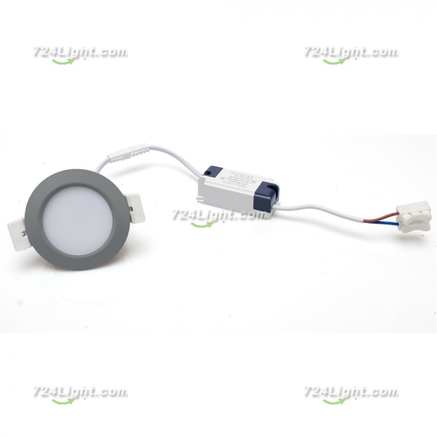 3W LED RECESSED LIGHTING DIMMABLE GREY DOWNLIGHT, CRI80, LED CEILING LIGHT WITH LED DRIVER
