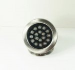 4 Pack 18W LED Under Water Light, Stainless Steel Housing, 190mm in Diameter, Single Color DC24V, IP68 Waterproof Fountain Light