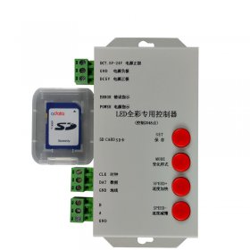 T1000S SD Card LPD6803 LED 2048 DC5~24V Pixels Controller
