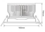 18W LD-CL-CPS-01-18W LED Down Light Cut-out 137mm Diameter 6.3" White Recessed Dimmable/Non-Dimmable LED Down Light