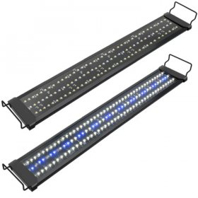 Aquarium LED Light for Freshwater Fish Tank w/ Extendable Bracket, White Blue LED
