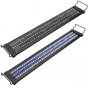 Aquarium LED Light for Freshwater Fish Tank w/ Extendable Bracket, White Blue LED