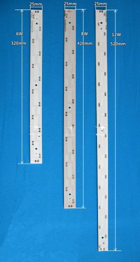 18W 12W 10W 8W 6W SMD 5630 5730 LED High Power Rectangular Aluminum Plate For U-shaped Tube