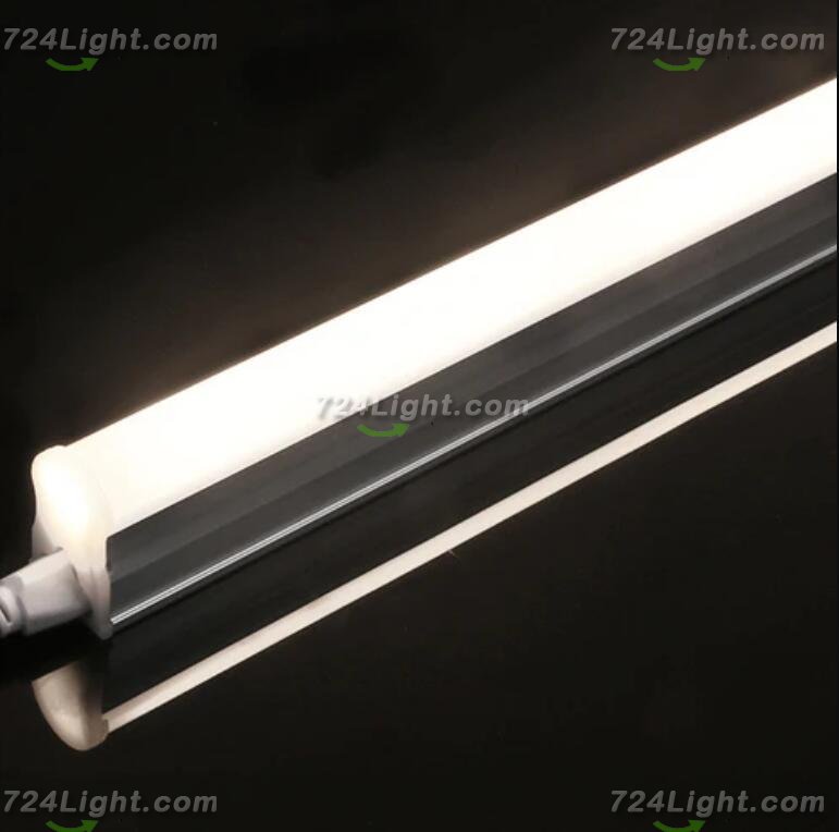 10Pcs Pack /2FT/3FT/4FT/5FT Line Voltage AC T5 LED Tube Light with Milky White cover