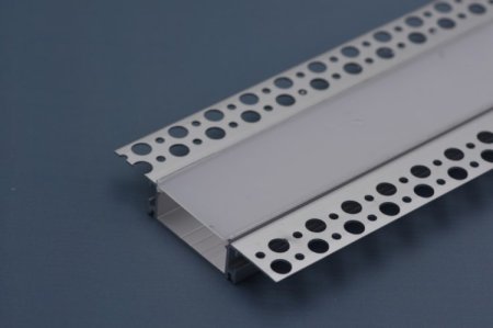 (image for) 3 Meter 118.1â€ Recessed LED Corner Channels 88mm x 18.5mm Seamless Led Housing