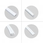 1M/5M/10M/20M Pack of T0613 Edge Lighting LED Neon Light Housing Kit with End Caps and Mounting Clips, Flexible Neon Channel Fit for 8mm Wide LED Strip Lights