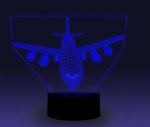 Transportation Images 3D Illusion LED Night Light w/ 16 Colors Remote Touch Switch Adjustable Brightness for Kids Bedroom Decoration