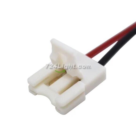2 Pack (2016 Updated Version) Solderless Jumper Snap Down 2Conductor LED Strip Connectors for 10mm Wide SMD5050 Single Color Flex LED Strips