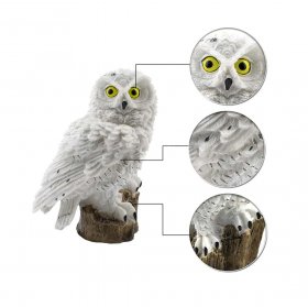 Owl Figure Solar LED Lights, Resin Garden Waterproof Decorative Lights for Outdoor Patio Passage Lawn Landscape Decor