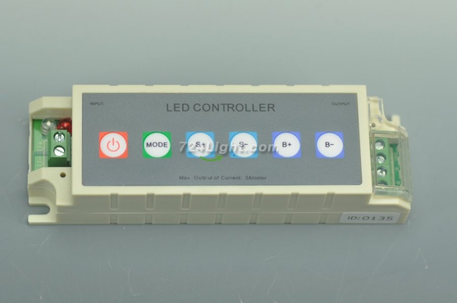 DC12V/108W DC24V/216W Brightness Speed Controller,wireless RF 20 Key Common 6 Key Controller For RGB LED Strips Light