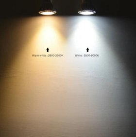 4Pack 3W/5W/7W 12V AC/DC LED Spotlight MR16 LED Bulb Light GU5.3 Bi-Pin Base White Aluminum Housing 30° Beam Angle