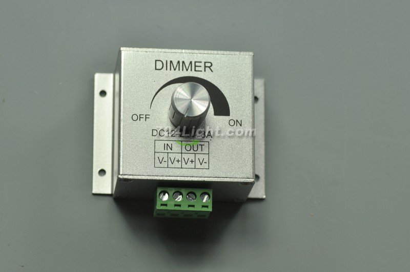 12~24 V DC Single Color LED Dimmer Aluminum 8A LED Dimmer - Click Image to Close