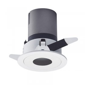 12W Round Hole Downlight Led Spotlight Embedded Anti-glare Wall Washer Commercial Aisle Background Wall Ceiling Light