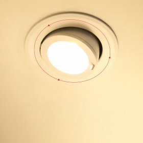 5W Spotlight Led Embedded Aluminum Downlight Anti-glare Household Ceiling Light Corridor Light