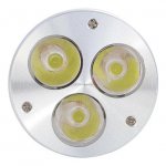 4Pack 3W(3x1W) 120V/220V AC LED Spotlight GU10 Bi-Pin Base LED Light Bulb Aluminum Housing 30° Beam Angle