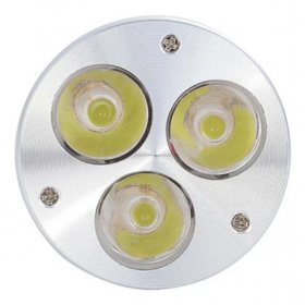 4Pack 3W(3x1W) 120V/220V AC LED Spotlight GU10 Bi-Pin Base LED Light Bulb Aluminum Housing 30° Beam Angle