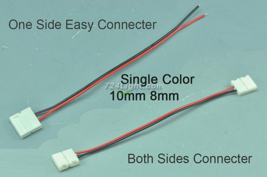 Single Color Strip Light Connecter with Double Easy Clip Single optional Easy Connecter For 5050 3528 5630 10mm 8mm optional led strip light