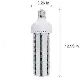 LED Corn Light Bulb, E39 Medium Screw Base, Metal Halide Replacement for Indoor Outdoor Large Area Lighting, Street and Area Light, HID, Hp