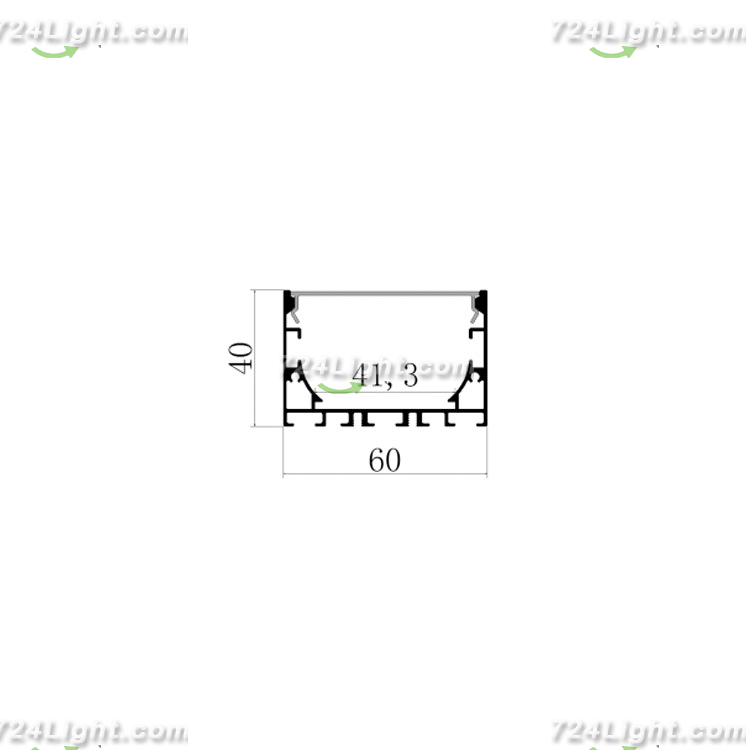 10 cm 10035 splicable office commercial high-end linear light straight light aluminum groove shell kit