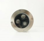 4 Pack 3W LED Under Water LIGHT, Stainless Steel Waterproof 90mm Diameter, Single Color DC24V, IP68 Waterproof Foutain Light