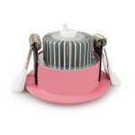 3W LED RECESSED LIGHTING DIMMABLE PINK DOWNLIGHT, CRI80, LED CEILING LIGHT WITH LED DRIVER