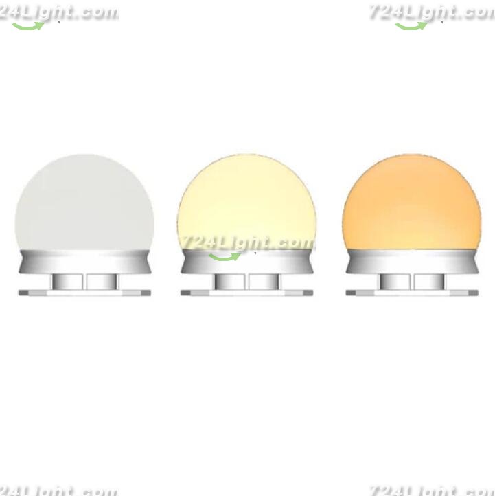 Hollywood Style LED Vanity Mirror Lights Kit with 10 3Colors Adjustable 1.77'' Light Bulbs, Perfect for Makeup Vanity Table Set in Dressing Room