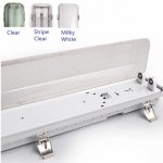 LED Tube Fixture (No Tube included) for Dual LED Tube Tri-proof LED Tube Support Bracket Waterproof , Dustproof, Corrosion-Proof