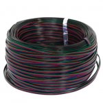 22Guage RGB LED Strip Extension Cable 4pin 4Color Stand Wire Bonded Flat Cable for SMD5050 3528 RGB Color