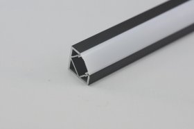 3 meter 118.1" Black LED Aluminium Profile LED Strip Light Aluminium Profile V Flat Type Rail Aluminium