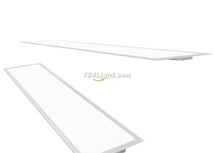 2'x4' (595x1195mm) 60W LED Panel Light in 0.39'' (10mm) Thick White Trim Flat Sheet Panel Lighting Board Super Bright Ultra Thin Glare-Free