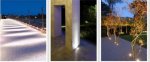 8PCS Pack IP68 3W DC12-24V LED Underwater Light Waterproof Stainless Steel Square Pool Light Inground LED Yard Light