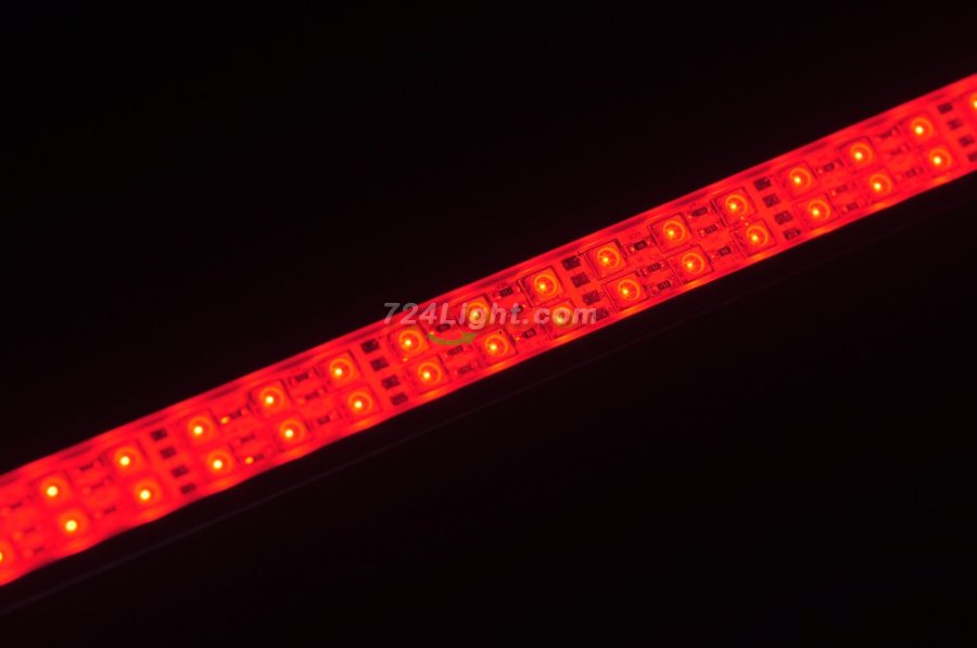 Double Row 1Meter 39.3inch 12V Superbright Waterproof 5050 RGB Color Changing LED Rigid Strip Bar 120LEDs