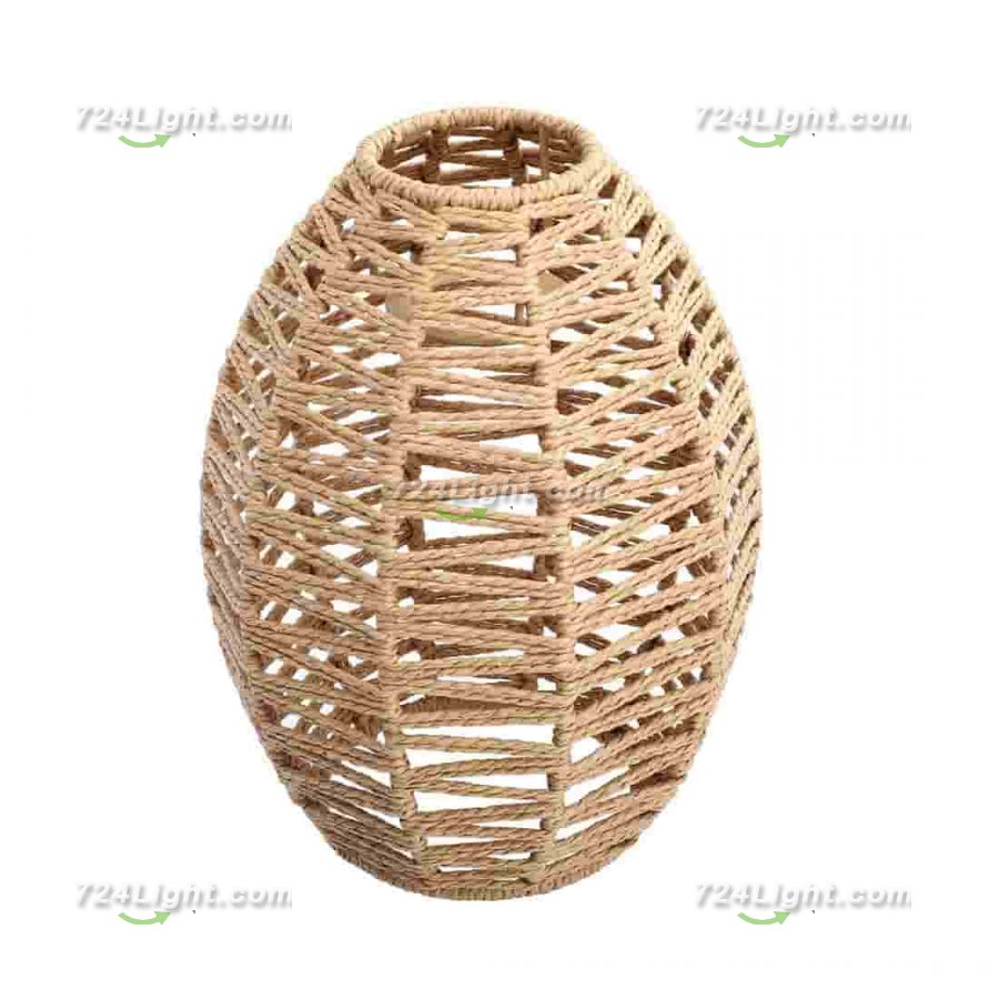 Braided Chandelier Hand-woven Rattan Chandelier Wicker Rattan Lampshade Lamp