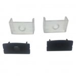 Black LED Aluminum Profile U04 10x23mm U-Shape LED Aluminum Channel System for LED Strips Installation