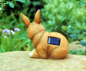 Solar Garden Lights Outdoor Garden Rabbit Statue Decoration