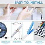 RGB LED Strip Lights, 32.8FT/10M SMD5050 300leds Waterproof RGB Color Changing LED Strip Light Kit