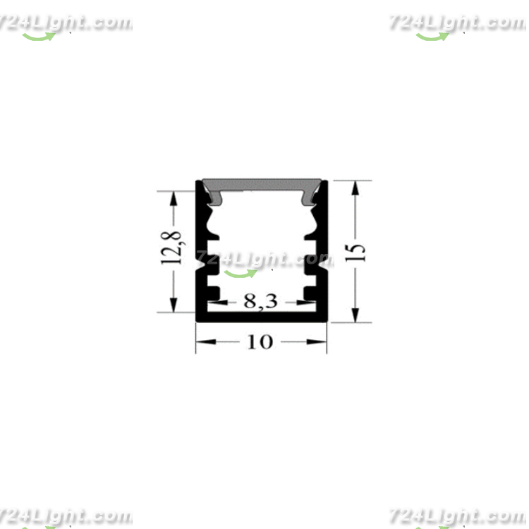 1015 Bar KTV Cinema Project Ultra Narrow 8 Wide PCB Line Light Hard Light Bar Aluminum Slot Shell Kit