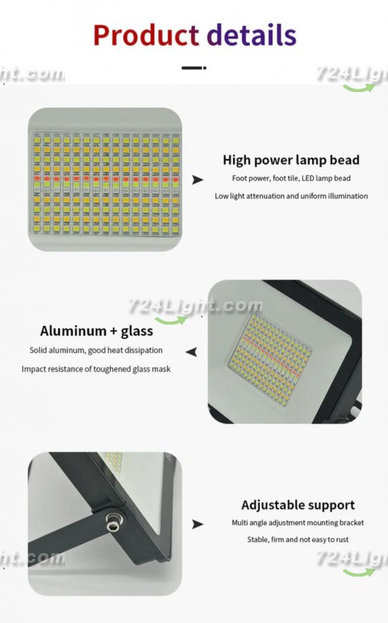 2 Pack 30W RGBCW Outdoor LED Floodlight WiFi Bluetooth RGBCW 2700K-6500K & 16 Million Colors, LED Landscape Lights, IP66 Waterproof