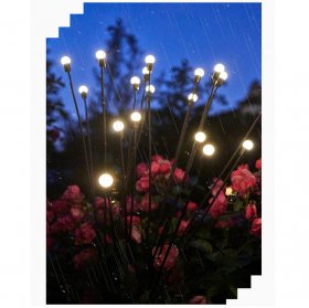 Solar Outdoor Garden Lights, 6 LED Swaying Outdoor Decorative,IP65 Waterproof Landscape for Path Lights