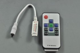 Mini LED RGB Controller Dimmer 12V 6A 3 Keys for 5050 3528 LED Strip Light 19 Modes 20 Color