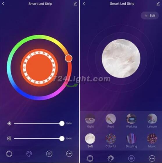 CROW Bluetooth RF Controller for RGB/RGBW LED Lights via Tuya work with Amazon Echo and Google Home