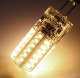 10 Pack G4 LED Light Bulb Bi-Pin Silicon Encapsulation 12V 2W 140-160Lumen 48x3014 LEDs Dimmable 20W Equivalent