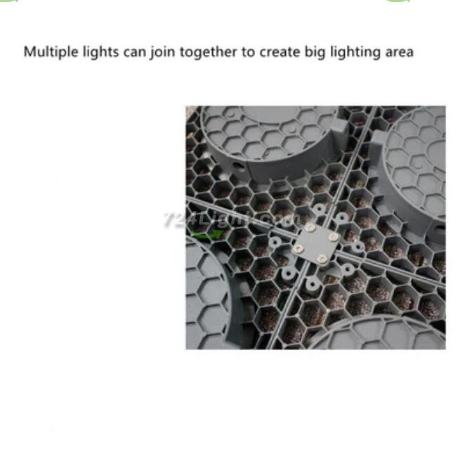50W IP65 Full Spectrum Purple LED Grow Light Suspending Panel Light for Hydroponic and Medical Plant Cultivation