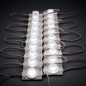 20pcs/pack LED Modules with Lens for Light Box DC12V 110LM 1.5W Waterproof IP65 with Adhesive Tape Back