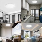 18.9 Inch 36W Ultrathin Modern LED Ceiling Light for Bedroom, Kitchen, Bathroom